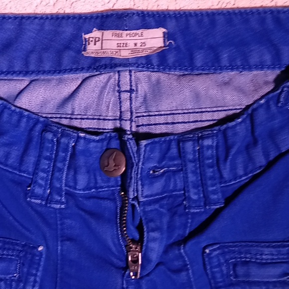 Free People blue motocross style pant low rise - Picture 11 of 13